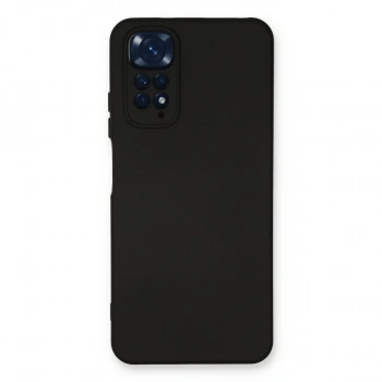 Xiaomi Redmi Note 11 Kılıf Nano İçi Kadife Silikon - Siyah