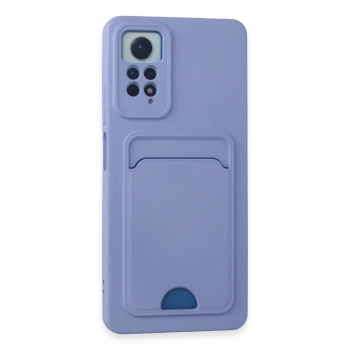 Xiaomi Redmi Note 11 Pro Kılıf Kelvin Kartvizitli Silikon - Lila