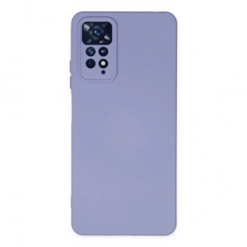 Xiaomi Redmi Note 11 Pro Kılıf Nano İçi Kadife Silikon - Lila