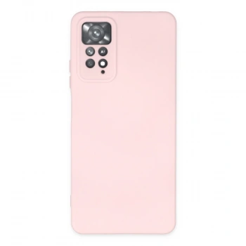 Xiaomi Redmi Note 11 Pro Kılıf Nano İçi Kadife Silikon - Pudra
