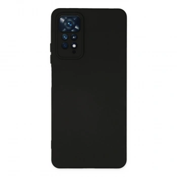 Xiaomi Redmi Note 11 Pro Kılıf Nano İçi Kadife Silikon - Siyah