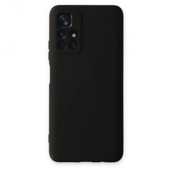 Xiaomi Redmi Note 11t Kılıf Nano İçi Kadife Silikon - Siyah