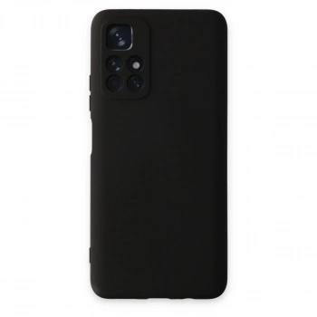 Xiaomi Redmi Note 11t Kılıf Nano İçi Kadife Silikon - Siyah