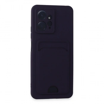 Xiaomi Redmi Note 12 4g Kılıf Kelvin Kartvizitli Silikon - Derin Mor