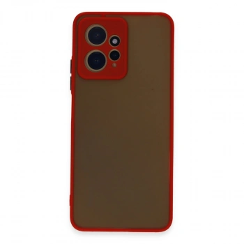 Xiaomi Redmi Note 12 4g Kılıf Montreal Silikon Kapak - Kırmızı