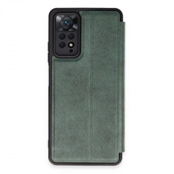Xiaomi Redmi Note 12 Pro 4g Kılıf Flip Cover - Koyu Yeşil