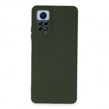 Xiaomi Redmi Note 12 Pro 4g Kılıf Nano İçi Kadife Silikon - Koyu Yeşil