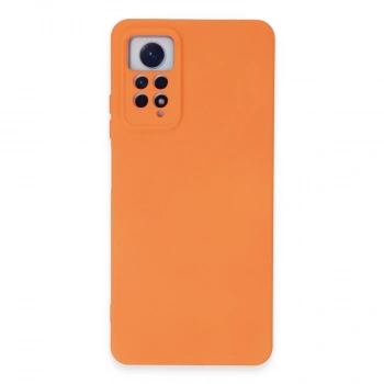 Xiaomi Redmi Note 12 Pro 4g Kılıf Nano İçi Kadife Silikon - Turuncu