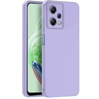 Xiaomi Redmi Note 12 Pro 5g Kılıf Nano İçi Kadife Silikon - Lila