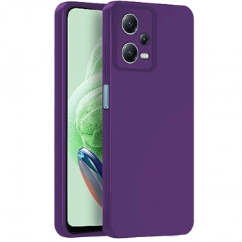 Xiaomi Redmi Note 12 Pro 5g Kılıf Nano İçi Kadife Silikon - Mor
