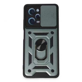 Xiaomi Redmi Note 12 Pro 5g Kılıf Pars Lens Yüzüklü Silikon - Yeşil