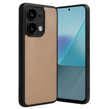 Xiaomi Redmi Note 13 4g Kılıf Aras Deri Kapak - Pudra