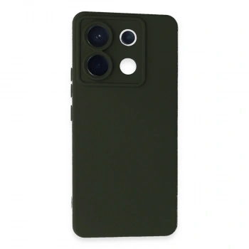 Xiaomi Redmi Note 13 Pro 5g Kılıf Nano İçi Kadife Silikon - Koyu Yeşil