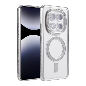 Xiaomi Redmi Note 14 Pro 4g Joke Simli Magneticsafe Kılıf - Gümüş