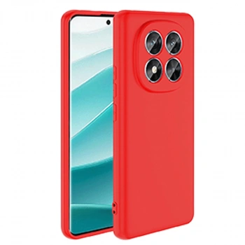 Xiaomi Redmi Note 14 Pro 5g Kılıf Nano İçi Kadife Silikon - Kırmızı