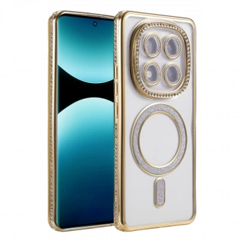Xiaomi Redmi Note 15 Pro Plus 5g Joke Simli Magneticsafe Kılıf - Gold