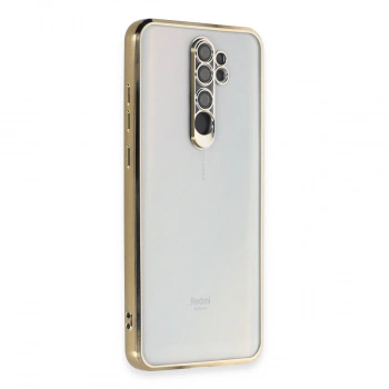 Xiaomi Redmi Note 8 Pro Kılıf Razer Lensli Silikon - Gold