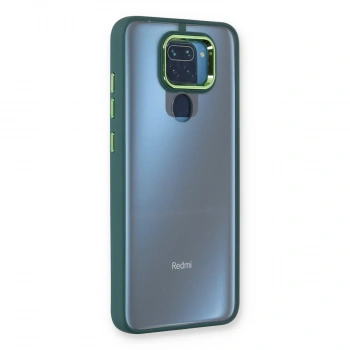 Xiaomi Redmi Note 9 Kılıf Dora Kapak - Haki Yeşil