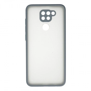 Xiaomi Redmi Note 9 Kılıf Montreal Silikon Kapak - Gri