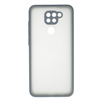 Xiaomi Redmi Note 9 Kılıf Montreal Silikon Kapak - Gri