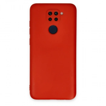 Xiaomi Redmi Note 9 Kılıf Nano İçi Kadife Silikon - Kırmızı