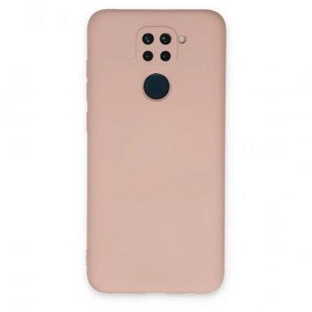 Xiaomi Redmi Note 9 Kılıf Nano İçi Kadife Silikon - Pudra