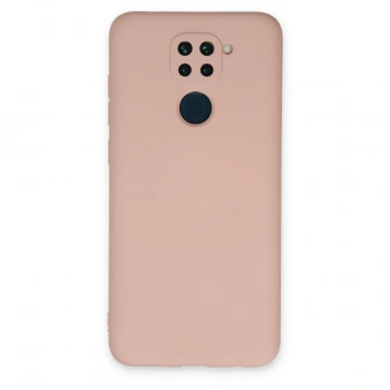 Xiaomi Redmi Note 9 Kılıf Nano İçi Kadife Silikon - Pudra