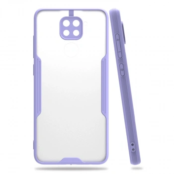 Xiaomi Redmi Note 9 Kılıf Platin Silikon - Lila