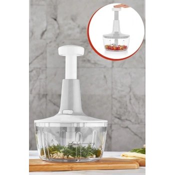 Yakut Üstten Basmalı El Rondo Blender Çelik Bıcaklı Beyaz (599)