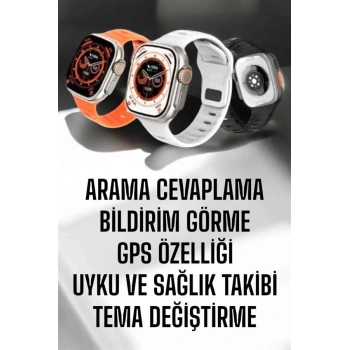 Yeni Nesil Akıllı Saat Adımsayar, Gps, Nabız Ölçer, Uyku Ve Sağlık Takibi