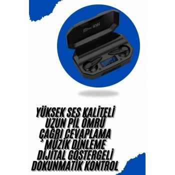 Yeni Nesil Android Ve İos Uyumlu Siyah Profesyonel  Kulaklığı