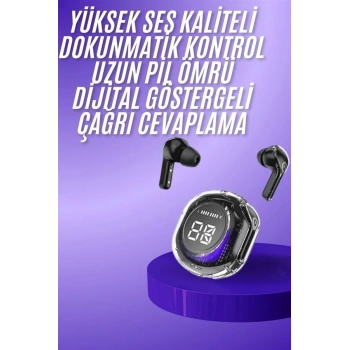Yeni Nesil Bluetooth Kulaklık Dijital Göstergeli  Dokunmatik 5.3 Kablosuz