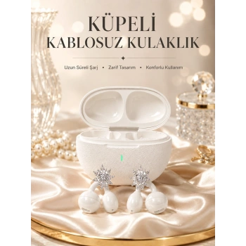 Yeni Nesil Küpeli Kablosuz Kulaklık Güçlü Bataryalı