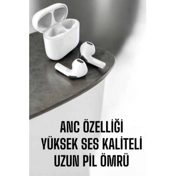 Yeni Nesil Pro Bluetooth Kulaklık Uzun Pil Ömrü Beyaz