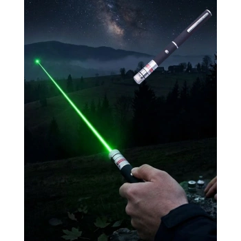 Yeşil Lazer Kalem Sunum Ve Outdoor Kullanım İçin Güçlü Işın