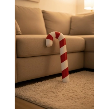 Yılbaşı Temalı Dekoratif Şeker Biblo Sıcak Salon Aksesuarı 13x34 Cm