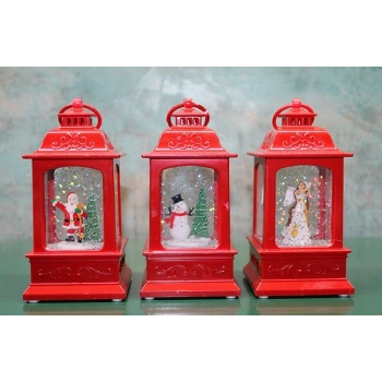 Yılbaşı Temalı Işıklı Müzikli Kar Küresi Alk3222