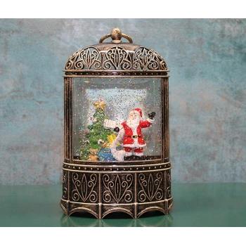 Yılbaşı Temalı Işıklı Müzikli Kar Küresi Model 4