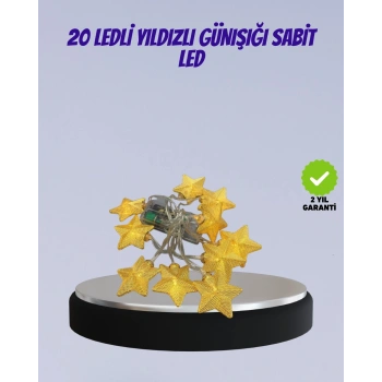 Yıldız Figürlü Led Şerit Işık 5m İç Mekan Dekor Aydınlatma