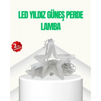 Yıldız Figürlü Perde Peri Led 3x3 Metre Dekoratif Işık
