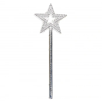 Yıldız Model Peri Asası Melek Asası Prenses Asası Metalize Gümüş Renk