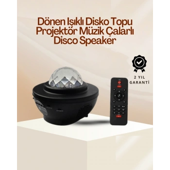Yıldız & Okyanus Dalga Projektörü – Bluetooth / Usb Hoparlörlü