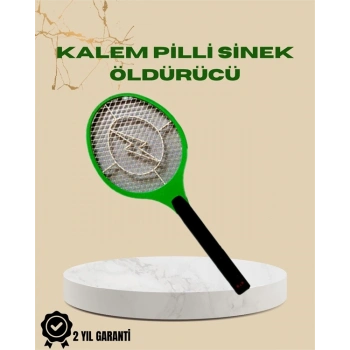 Yüksek Gerilimli Elektronik Sinek Öldürücü – Pil İle Çalışan, Güvenlik Izgaralı