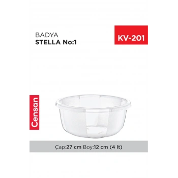 Yuvarlak Şeffaf Badya 1 Adet 1 Noe173 (599)