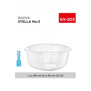 Yuvarlak Şeffaf Badya 1 Adet 3 Noe175 (599)