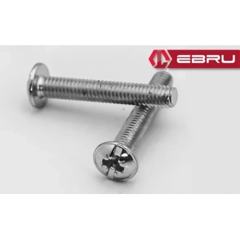 Yuvarlak Yıldız Başlı Rysb Kulp Vidası, Civata M4x20 - 50 Adet