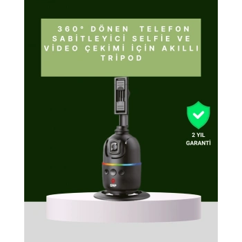 Yüz Takipli 360° Akıllı Gimbal Telefon Ve Aksiyon Kamera Uyumlu