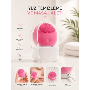 Yüz Temizleme Ve Masaj Aleti Tüm Cilt Tipleri İçin Uygun, Kan Dolaşımını Artıran