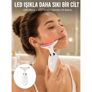 Yüz Ve Boyun İçin Led Işık Terapili Bakım Cihazı Yeni Nesil