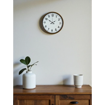 Zentime 36 Cm Kahverengi Dekoratif Duvar Saati